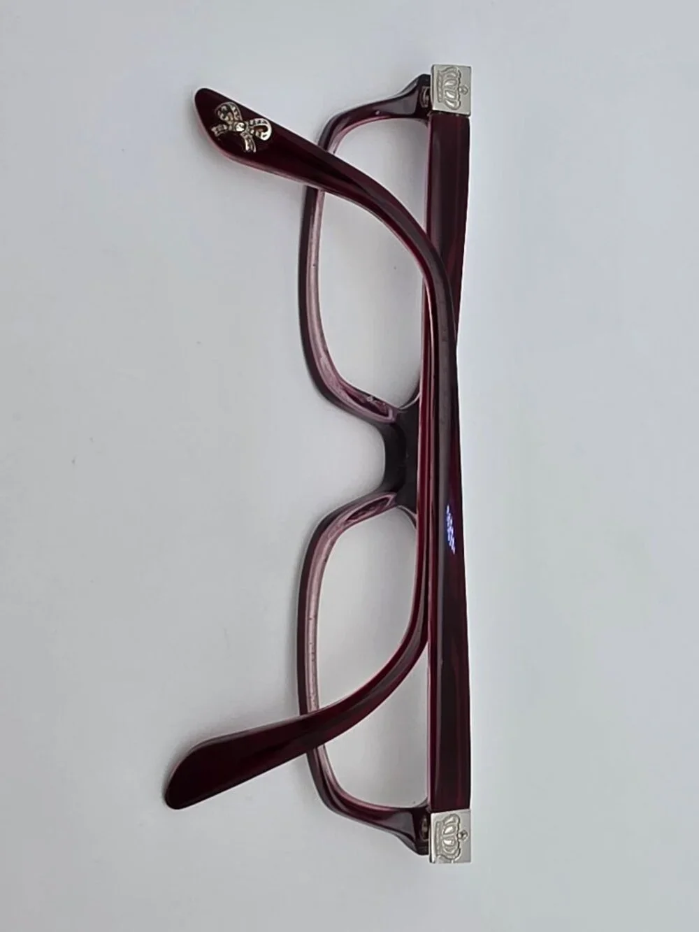 Juicy Couture Blair 0DF3 Burgundy Purple Petite Cat Eye Eyeglasses Frame w/ Case